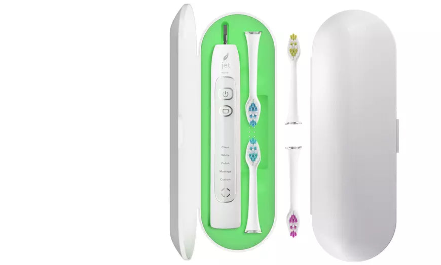 Ultrasonic Toothbrush with 4 Heads and Travel Case and Charger