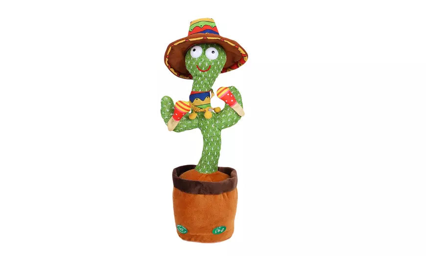 Recharge Dancing Cactus Plush Toy Doll Electronic Recording Shake With Song