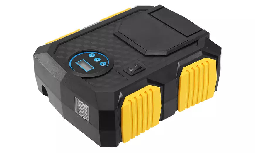 12V DC Digital Tire Inflator with LCD Display and LED Light