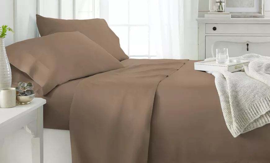 Soft Essentials 100% Bamboo 4Pc Luxury Bed Sheet Set