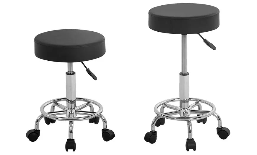 NewHome Swivel Round Stool Chair Height Adjustable Round Bar Stool Rolling Chair