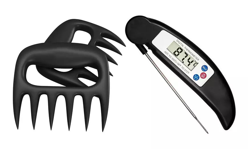ProThermo Instant-Read Digital Meat and Poultry Thermometer and Meat Claws