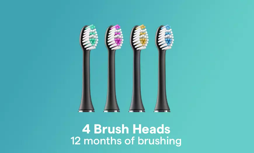 Sonic Edge Extended Charge Toothbrush with 4 Heads