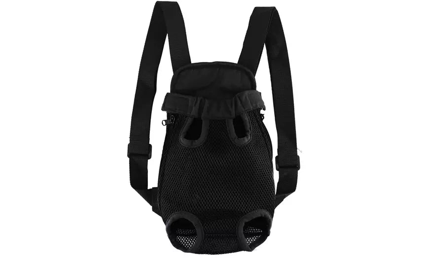 Nylon Mesh Pet Carrier Backpack Adjustable Front Dog Carrier Travel Bag