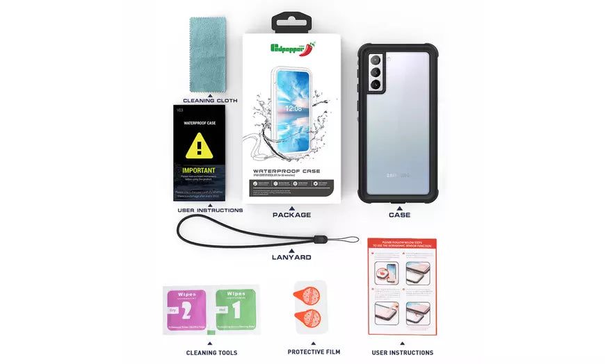 For Samsung Galaxy S21/ S21 Ultra /S21 Plus RedPepper IP68 Waterproof Full Case